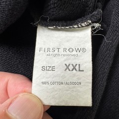 First Row Sweatshirt Mens XXL Black Flying To Infinity Graphic Double Layer Tee