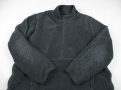 Nike Yoga Sweatshirt Men L Black Pullover 1/4 Zip Faux Fur Fleece Heavyweight