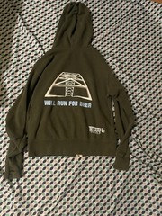 Independent Men’s Dark Green Gray Full Zip Graphic Hoodie S Bridge Beer