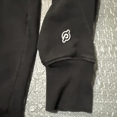 Peloton Pullover Sweatshirt Crew Neck Logo Black Mens XL Heavy Logo Gym Cycling
