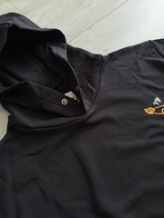 Vivienne Westwood Hoodie XL Size Embroidered Logo Black Organic Cotton New