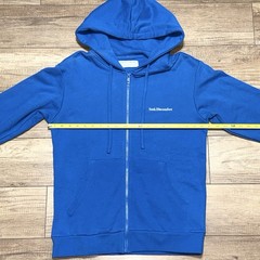 Seek Discomfort Yes Theory Lightning Bolt Classic Blue Pullover Hoodie Mens S