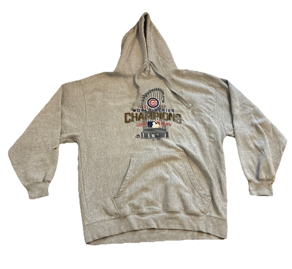 Vintage Majestic Chicago Cubs 2016 World Series Champions XL *See Description