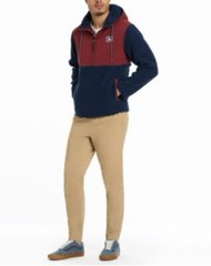 Hurley Men’s Half Zip Sherpa Hoodie Anorak Long Sleeve Size Large NEW