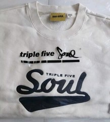 TRIPPLE 5 SOUL 555 SOUL CREWNECK SWEATSHIRT CREAM SIZE XL