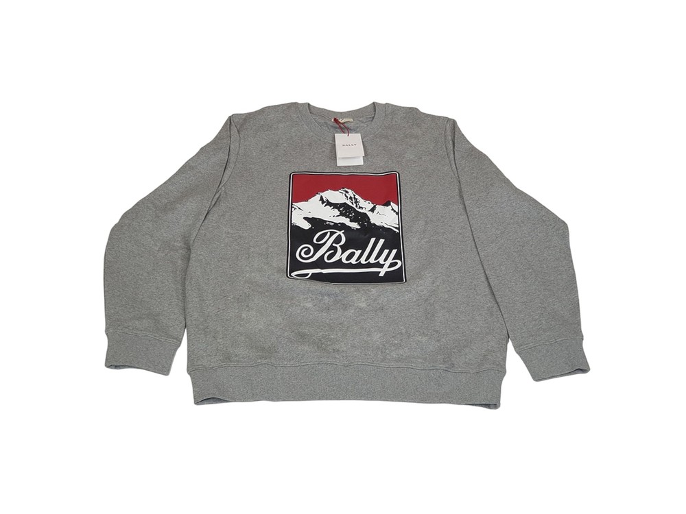 Bally 6301179 Grey Mountain Graphic Sweatshirt MSRP $499