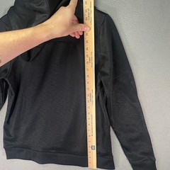 Under Armour ColdGear Hoodie Mens Medium Black Loose Fit Big Logo Pullover