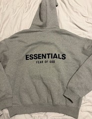 Essentials Hoodie Dark Oatmeal Size Can