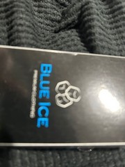 BLUE ICE PREMIUM CLOTHING BLUE ICE MEN’S WAFFLE KNIT HENLEY PULLOVER – BLACK