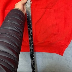Life Authentic Apparel Hoodie Mens 2XL Red Cotton Fleece Lined Drawstring Cozy