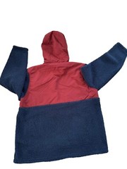 HURLEY Men’s Sherpa Anorak Half Zip Pullover Hoodie, Size Large XL, Obsidian