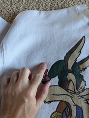 Vintage 1993 Hip Hop Looney Tunes Bugs Bunny Taz Double Sided Sweatshirt XL 90s