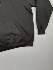 Champion Men Sweatshirt XL Black Logo Hooded Kangaroo Pocket Pullover Workout