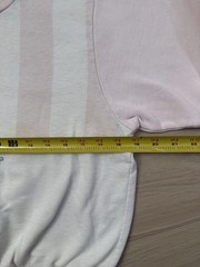 Hobie Juniors Teens XS Pink/White Striped Surf Graphic Logo Crewneck Pullover