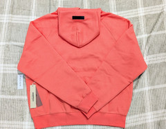 Fear of God Essentials Hoodie ‘Coral’ S Size Oversized Loose Hoodie NWT
