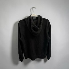 DIVIDED Men Black Pullover Hoodie SizeM PreOwned Drawstring hood Kangaroo pocket