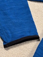 DSG Polarized 1/2 Zip Fleece Hooded Sweatshirt Men Large Heathered Blue Athletic