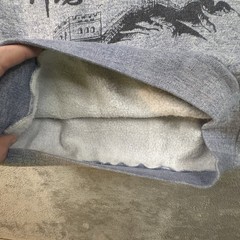 Unbranded Unisex Kids XL Gray 1/4 Zip Sweatshirt Great Wall of China Souvenir