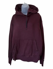 rag & bone Men’s City Burgundy Hoodie Sweatshirt Large