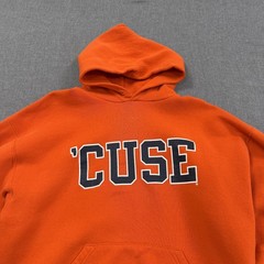 Vintage Syracuse Orange Russell Athletic Hoodie Mens Large Orange College ‘Cuse
