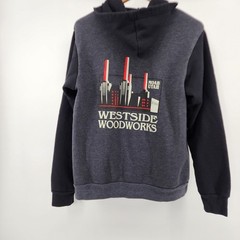 Westside Woodworks Moab UT Hoodie Mens L Gray Layers Winter Fall