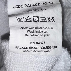 Men’s Palace X JCDC Jean Charles de Castelbajac White Hoodie Size L