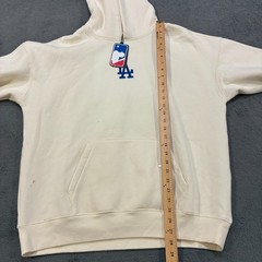 Pro Cream Pullover Hoodie Sweatshirt Casual Fleece Pullover Men’s Size Medium