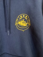 US Navy Blue Carhartt Hoodie Special Boat Unit God Country & Fast Boats Men’s S
