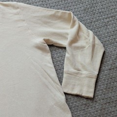 Jungmaven Sweatshirt Mens Large White Hemp Organic Cotton USA Crewneck Pullover