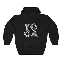 YOGA (hoodie) – pullover graphic oversize style – Black White Grey Red