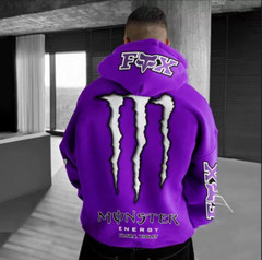 HOT Men’s Fashion Monster Energy Sweater Sweat Suit Black Multicolor Design