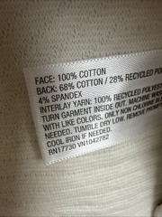 Goodfellow & Co Sweatshirt Mens Medium Ivory Quilted 1/4 Snap Mock Pullover NWT