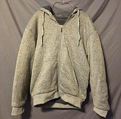 Seven Apparel Men’s Gray Full Zip Fleece Lined Hoodie w/ Pockets Size M