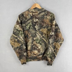 Commander Sweatshirt Mens Large Brown Camo Crewneck Fleece Hunting Outdoor Gear