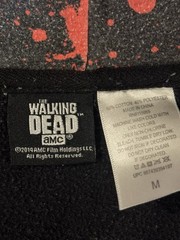 The Walking Dead AMC Zip Up Hoodie Size Med. 2014 Daryl Black READ DESCRIPTION