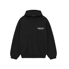 Fear of God Essentials Fleece Hoodie (FW24) Black Authentic Brand New Unopened