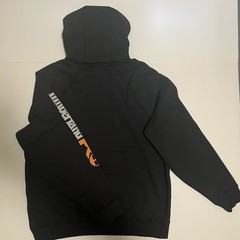 NWT Timberland PRO Men Medium Hood Honcho Sport Pullover Hoodie Black Orange