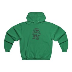 T-Rex Dinosaur Men’s Red NUBLEND® Hooded Sweatshirt