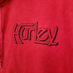 Hurley Hoodie Mens S Small Red Pullover Long Sleeves Hooded Surfing