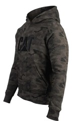 Caterpillar Trademark Mens Camo Work Pull Over Sweat Shirt Hoodie
