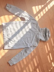 Vintage PUMA Men’s L 14-16 Gray Pullover Hoodie Cotton Blend Fleece Logo Pocket