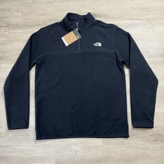 The North Face Anchor 1/4 Zip Pullover Regular Fit Black Mens Size Medium NWT