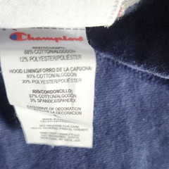 Champion Men’s Hoodie Navy Blue Large L Fleece Pullover Sweatshirt NWT Pockets