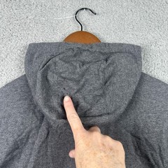 Nike Sportswear Full Zip Hoodie Mens XL Gray Lightweight Jersey Sweatshirt