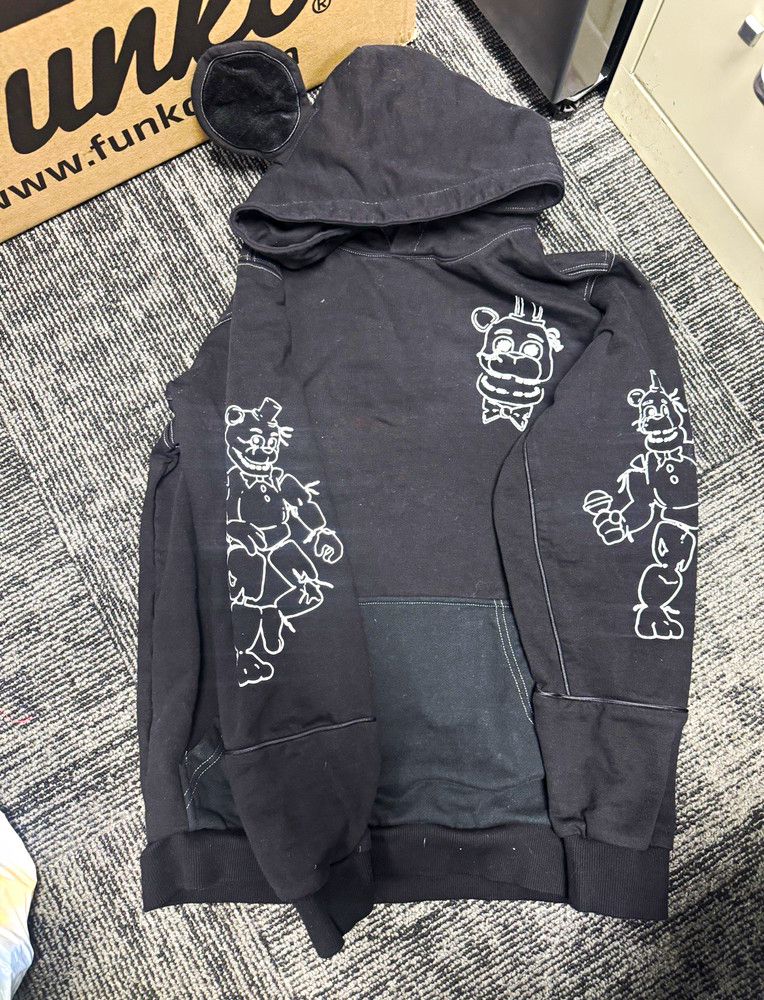 Her Five Nights at Freddy’s Teens Black Graphic Pullover Hoodie S