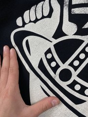 Vivienne Westwood Anglomania Sweatshirt Big Logo Men Size L Black