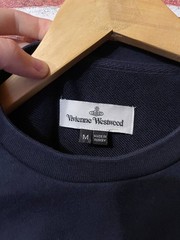 Vivienne Westwood Orb Logo Sweatshirt Navy Black Crewneck Men’s Size M Authentic