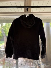 Black Stussy Hoodie With Bars Logo
