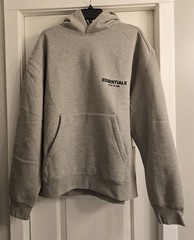 NWT ESSENTIALS FEAR OF GOD HOODIE SWEATSHIRT L DARK OATMEAL LARGE
