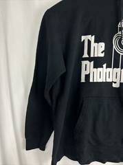 Mens XXL Pullover Hoodie Black White The Photographer Godfather Theme